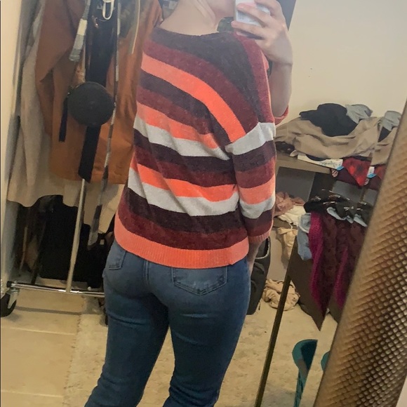 Express striped chenille Sweater - Picture 3 of 5